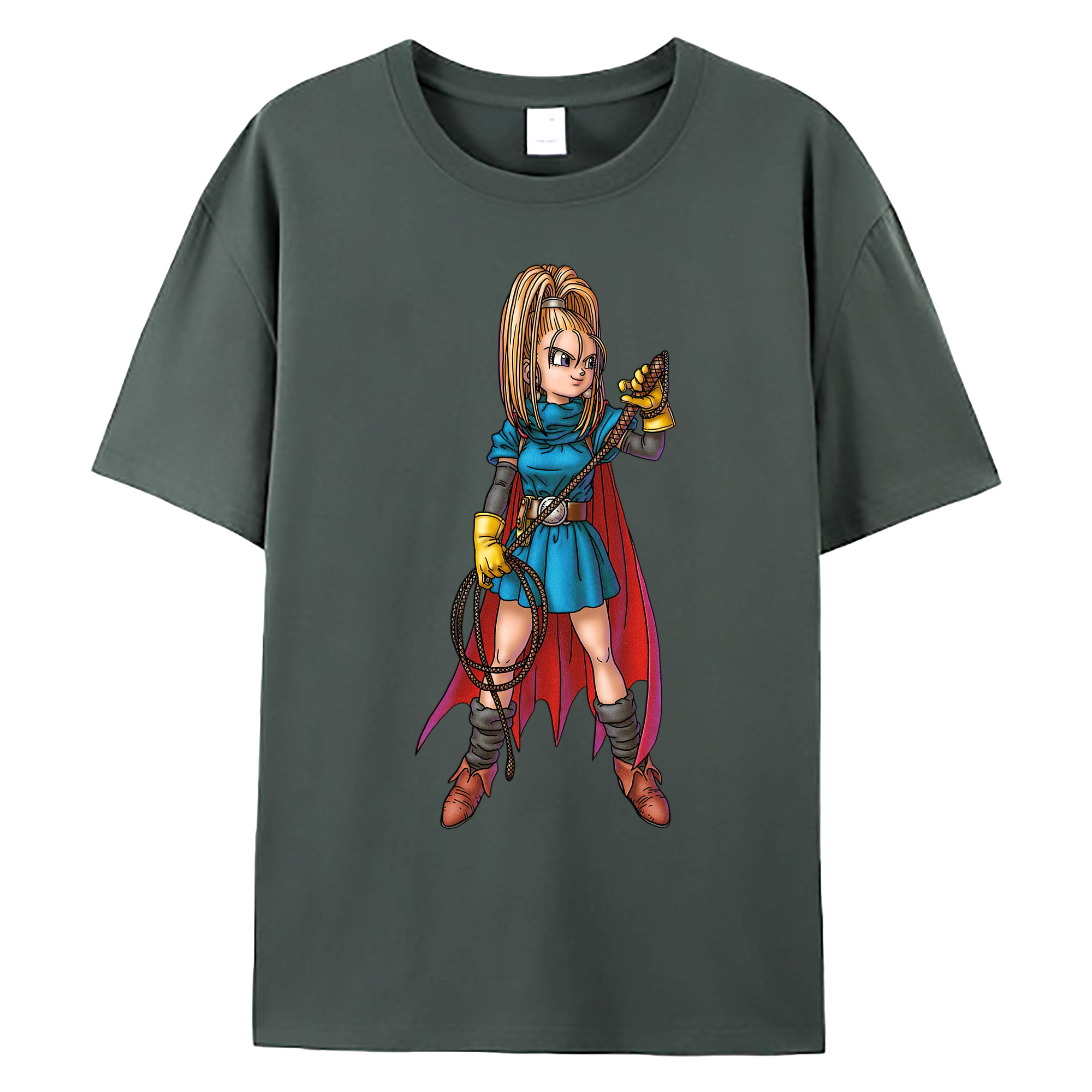 （画像用） ドラゴンクエスト Doragon Kuesuto Dragon Quest 綿100％ メンズ半袖Tシャツ｜肌触りやわらか＆通気性